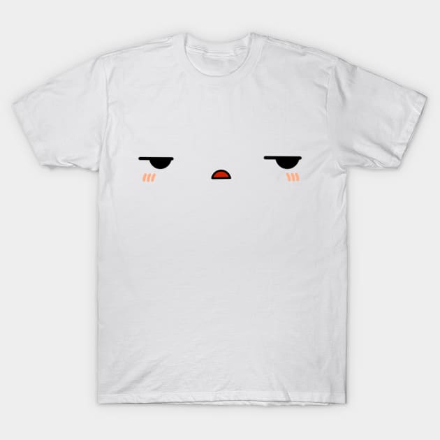 Cute Kawaii Annoyed Anime Facial Expression T-Shirt by bloomingviolets